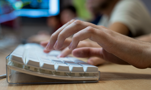 keyboard hand
